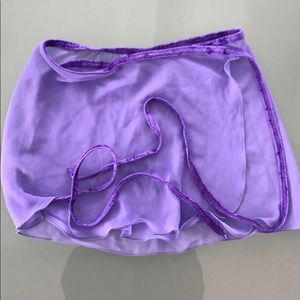 purple with purple velvet trim yumiko pat skirt!!